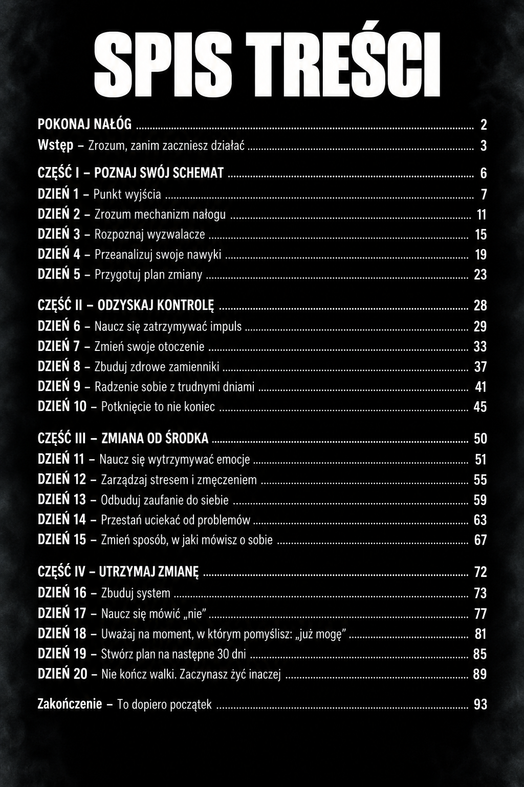 POKONAJ NAŁÓG - program pomocy przez pierwsze 20 dni