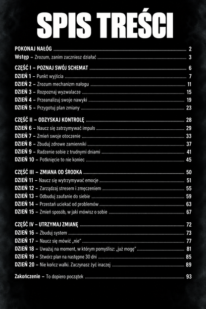 POKONAJ NAŁÓG - program pomocy przez pierwsze 20 dni